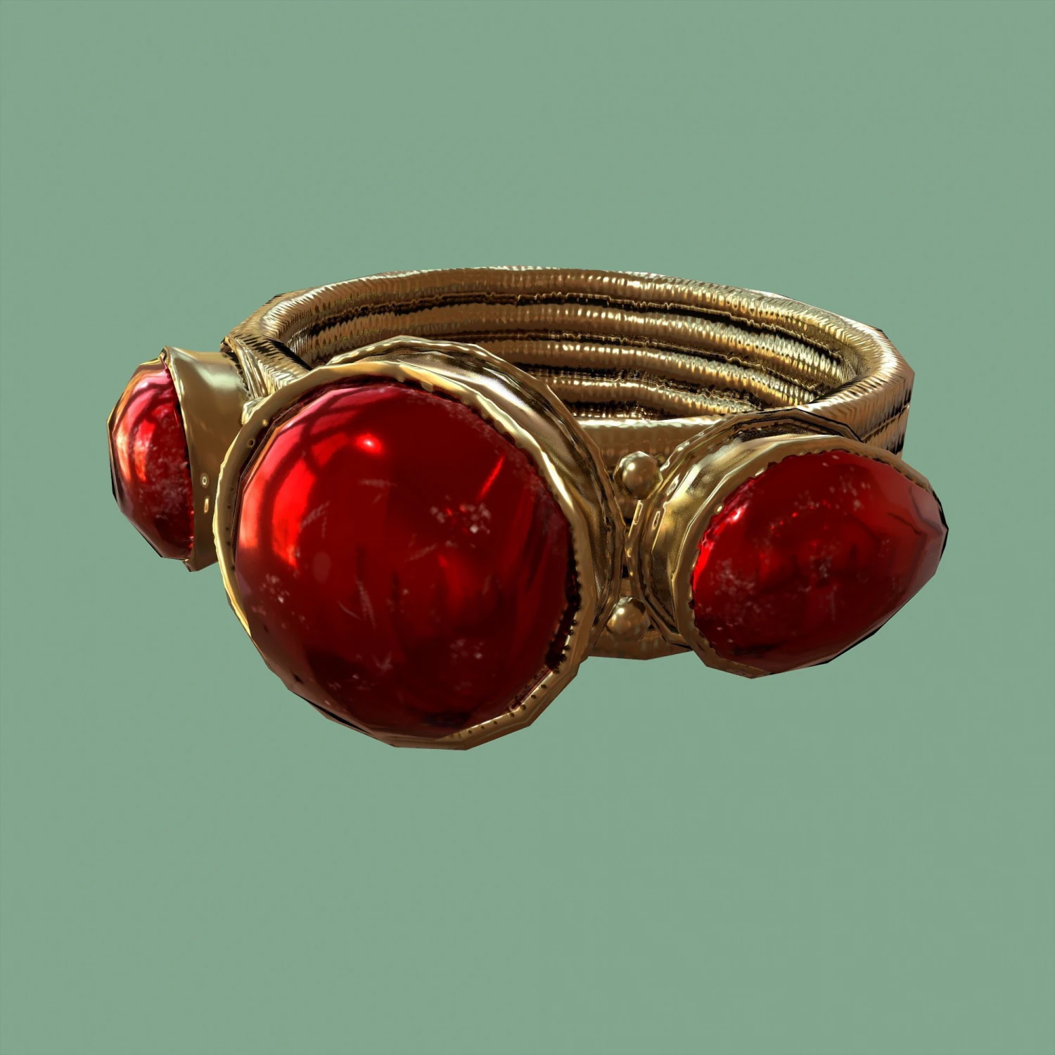 Medieval ring 3D Model .c4d .max .obj .3ds .fbx .stl .blend