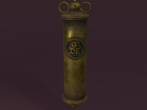 Vintage medieval medical syringe 3D-Modell