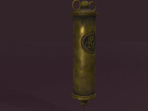 Vintage medieval medical syringe 3D Model