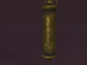 Vintage medieval medical syringe Model 3D