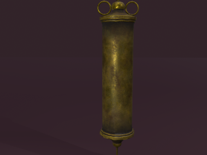 Vintage medieval medical syringe Model 3D