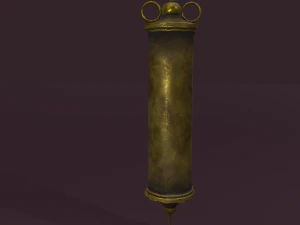 Vintage medieval medical syringe 3D Model