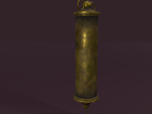 Vintage medieval medical syringe Model 3D