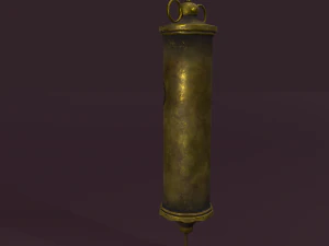 Vintage medieval medical syringe 3D Model