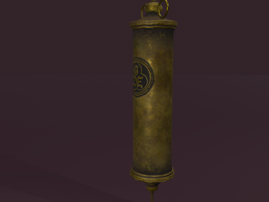 Vintage medieval medical syringe Model 3D