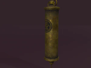 Vintage medieval medical syringe 3D Model