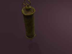 Vintage medieval medical syringe Model 3D