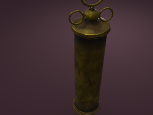 Vintage medieval medical syringe Model 3D