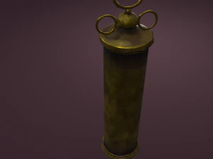 Vintage medieval medical syringe 3D Model