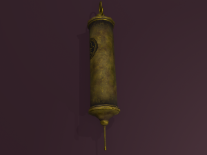 Vintage medieval medical syringe Model 3D