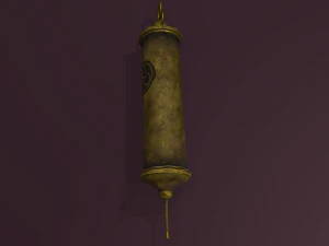 Vintage medieval medical syringe 3D Model