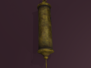 Vintage medieval medical syringe Model 3D