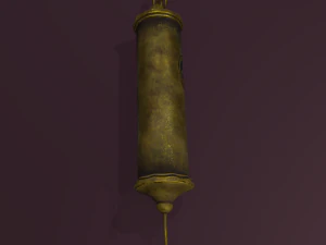 Vintage medieval medical syringe 3D Model