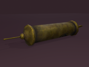Vintage medieval medical syringe Model 3D