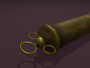 Vintage medieval medical syringe Model 3D
