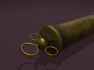 Vintage medieval medical syringe 3D Model
