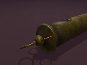 Vintage medieval medical syringe 3D Model