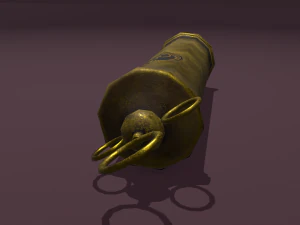 Vintage medieval medical syringe 3D Model