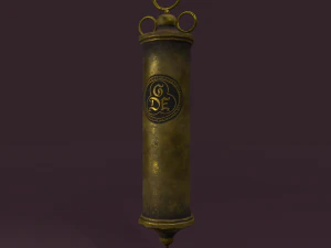 Vintage medieval medical syringe 3D Model