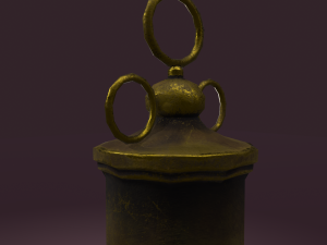 Vintage medieval medical syringe Model 3D