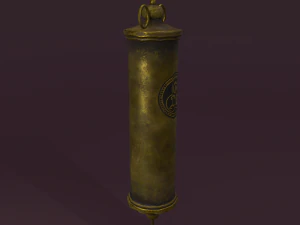 Vintage medieval medical syringe 3D Model