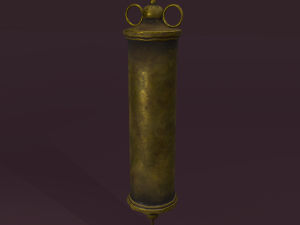 Vintage medieval medical syringe Model 3D