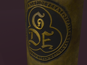 Vintage medieval medical syringe Model 3D
