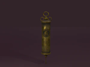Vintage medieval medical syringe 3D Model