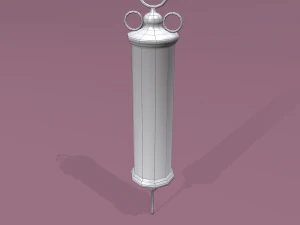 Vintage medieval medical syringe 3D Model