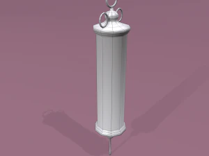 Vintage medieval medical syringe 3D Model