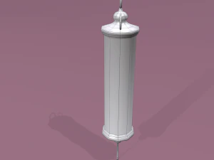 Vintage medieval medical syringe 3D Model