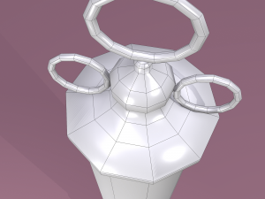 Vintage medieval medical syringe Model 3D