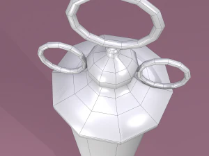 Vintage medieval medical syringe 3D Model