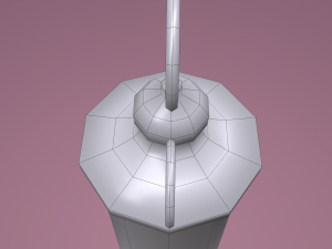 Vintage medieval medical syringe Model 3D