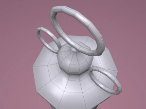 Vintage medieval medical syringe 3D Model