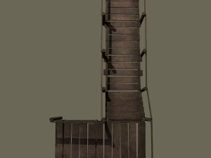 wooden walkway Modello 3D