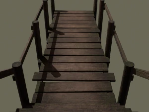 wooden walkway 3D Model