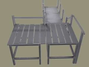 wooden walkway 3D Model