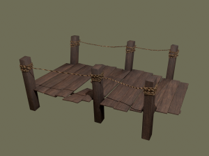dock 2 piece modular 3D Model