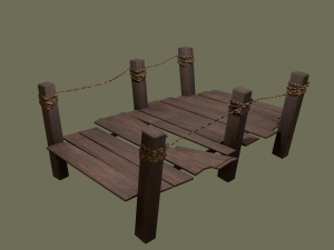 dock 2 piece modular 3D Model