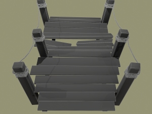 dock 2 piece modular 3D Model