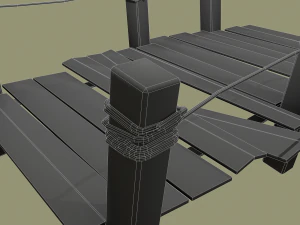 dock 2 piece modular 3D Model