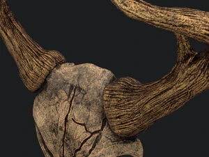 Ram skull mask decoration 3D Model