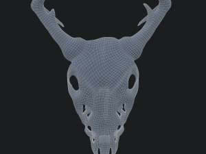 Ram skull mask decoration 3D Model
