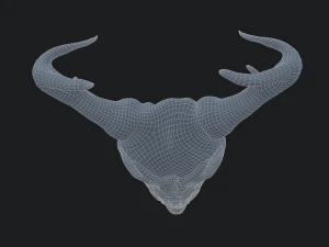 Ram skull mask decoration 3D Model