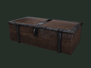 Old wooden chest Modelo 3D