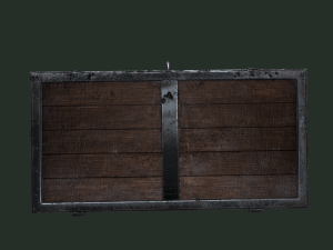 Old wooden chest Model 3D