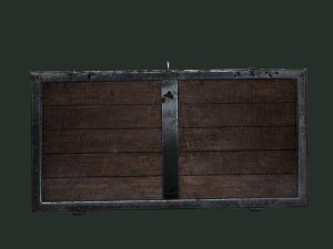 Old wooden chest 3D Model