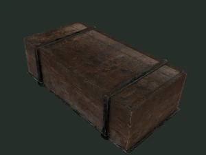 Old wooden chest 3D Model