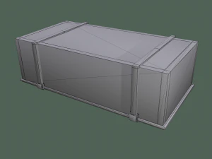 Old wooden chest 3D Model